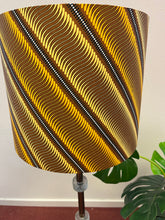 Load image into Gallery viewer, Vintage  vloerlamp met stoffen kap, glas en metalen poot, Zweden 1960 (#22602 B)