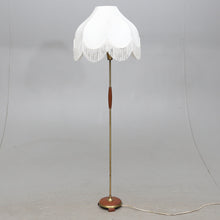 Load image into Gallery viewer, Teak and brass floor lamp, Sweden mid-century