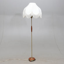 Load image into Gallery viewer, Teak and brass floor lamp, Sweden mid-century