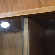 Load image into Gallery viewer, Walnut, bookcase with display case. Sweden 1960's.