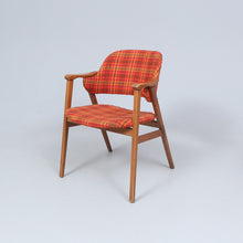 Load image into Gallery viewer, One armchair; mid 20th century  wood and textile.