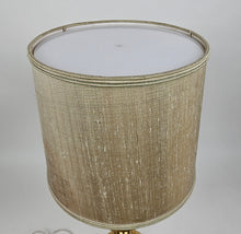 Load image into Gallery viewer, A yellow metal table lamp, second half of the 20th century