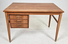 Load image into Gallery viewer, Teak desk with drawers. Sweden 1960's.