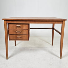 Load image into Gallery viewer, Teak desk with drawers. Sweden 1960's.