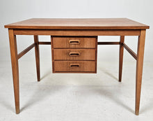 Load image into Gallery viewer, Teak desk with drawers. Sweden 1960's.