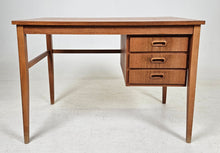 Load image into Gallery viewer, Teak desk with drawers. Sweden 1960's.
