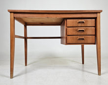 Load image into Gallery viewer, Teak desk with drawers. Sweden 1960's.