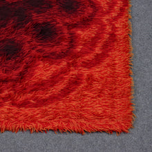 Load image into Gallery viewer, Vintage RYAMATTA, ORANGE/RED (150x92) 1960'S. Sweden