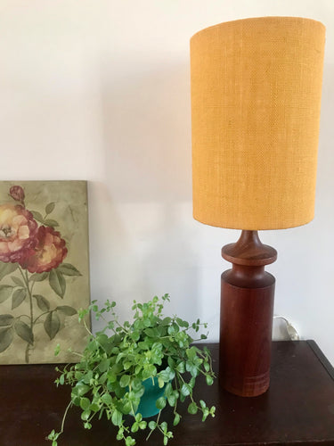 Vintage teakhouten lampvoet  ,Zweden 1960 (384)