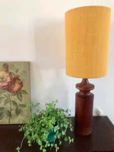 Vintage teakhouten lampvoet  ,Zweden 1960 (384)