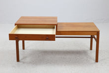 Load image into Gallery viewer, Vintage teak halkastje/bankje, Zweden 1960 (#22513)