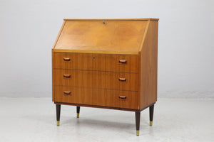 Vintage teak ladekastje, secretaire, Zweden 1960 (#22552)