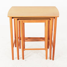 Load image into Gallery viewer, Bijzettafels, vintage teak mini set, Zweden 1960 (#377)