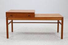 Load image into Gallery viewer, Vintage teak halkastje/bankje, Zweden 1960 (#22513)