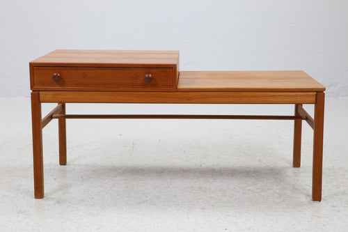 Vintage teak halkastje/bankje, Zweden 1960 (#22513)