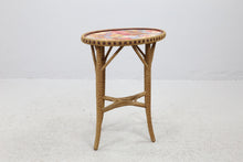 Load image into Gallery viewer, Vintage rotan tafeltje Zweden 1950  (22517)