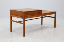 Load image into Gallery viewer, Vintage teak halkastje/bankje, Zweden 1960 (#22513)