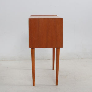 Vintage teak ladenkast hoge poten, Zweden 1960(386)