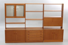 Load image into Gallery viewer, Vintage teak boekenkast in 3 delen Zweden 1960 (414)