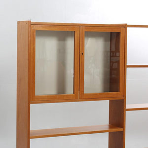 Vintage teak boekenkast in 3 delen Zweden 1960 (414)