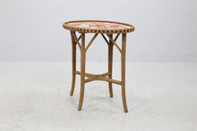 Load image into Gallery viewer, Vintage rotan tafeltje Zweden 1950  (22517)