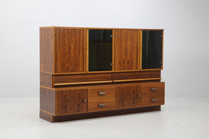 Vintage palissander wandkast, Zweden 1970 (22515)