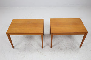 Set van twee teakhouten bijzet tafeltjes, Zweden 1960 (#22554)