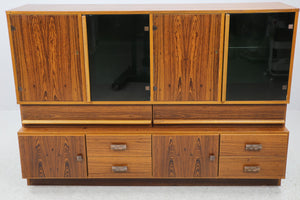 Vintage palissander wandkast, Zweden 1970 (22515)
