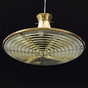 Gouden vintage hanglamp, Zweden 1960 (#213)
