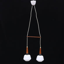 Load image into Gallery viewer, Vintage teak hanglamp, Zweden 1960 (#218)