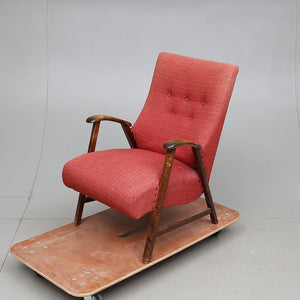 Vintage loungestoel Zweden rond 1950-60