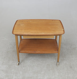 Vintage teak serveerwagen ,Denemarken 1960(235)