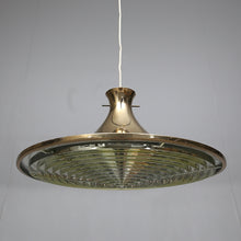 Load image into Gallery viewer, Gouden vintage hanglamp, Zweden 1960 (#213)
