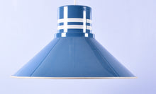 Load image into Gallery viewer, Vintage blauw metalen hanglampen (#199)