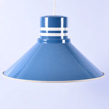 Load image into Gallery viewer, Vintage blauw metalen hanglampen (#199)