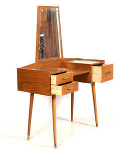 Vintage teak kaptafel jaren 60 Zweden (291)