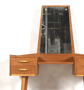 Vintage teak kaptafel jaren 60 Zweden (291)