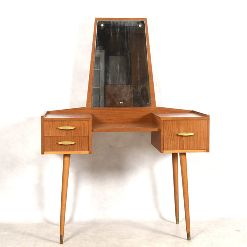 Vintage teak kaptafel jaren 60 Zweden (291)
