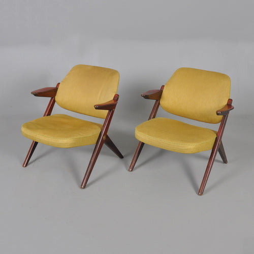 Set van twee Vintage design armstoelen Bengt Ruda, Zweden 1960 (#321)