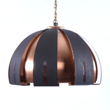 Load image into Gallery viewer, Zware koperen hanglamp Werner Schou, 1970 Denemarken (#380)
