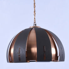 Load image into Gallery viewer, Zware koperen hanglamp Werner Schou, 1970 Denemarken (#380)