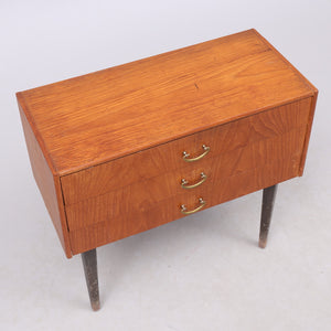 Vintage teak ladenkastje Zweden 1960 (#325)