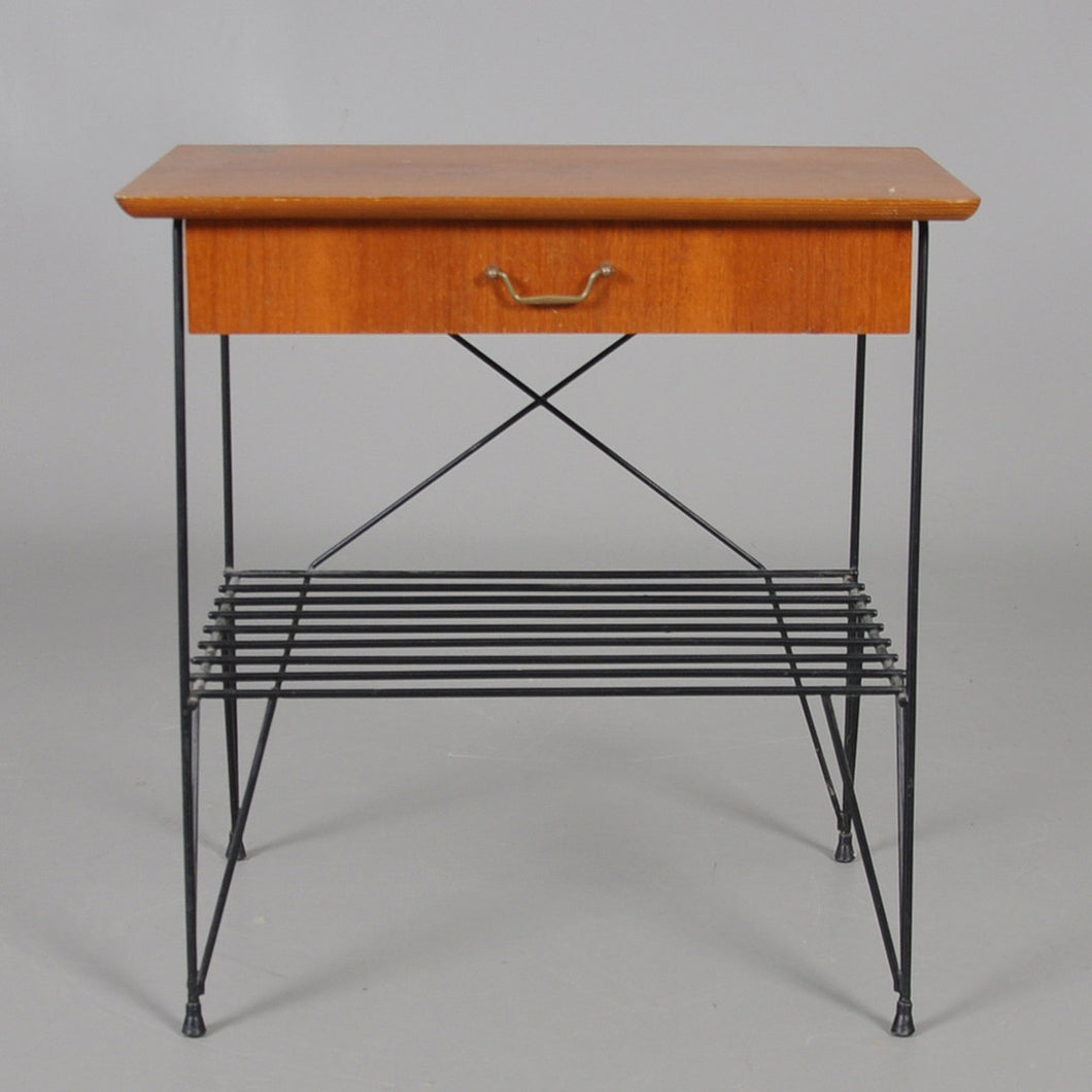 Vintage teak String nachtkastje, Zweden 1960 (#337)