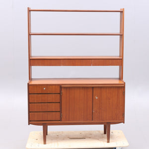 Vintage teak wand kast/roomdivider. Zweden 1960 ( 378)