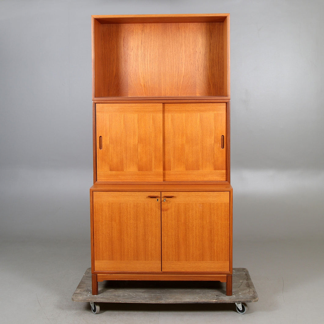 Vintage teak boekenkast, Zweden 1960 (#22540)