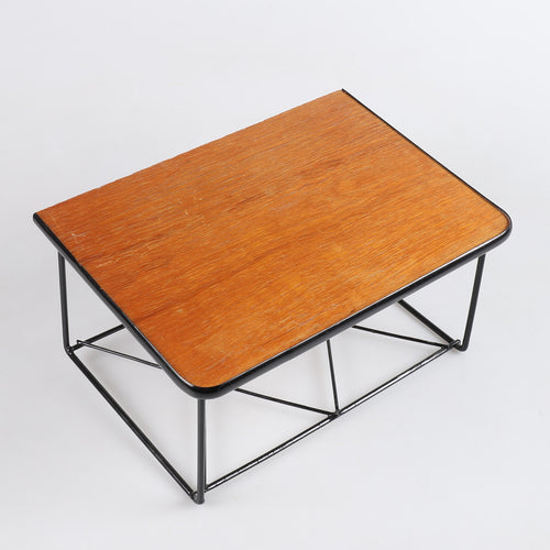 Vintage teak/String telefoonkastje, Zweden 1960 (#22580)