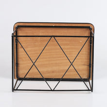 Load image into Gallery viewer, Vintage teak/String telefoonkastje, Zweden 1960 (#22580)