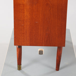 Vintage teak boekenkast/secretaire Zweden 1960 (22592)